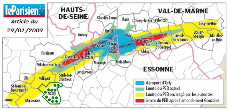 Proposition de tracé du PEB 2009